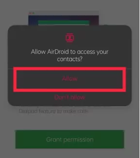Airdroid Personal guía notificaciones guía teclado numérico