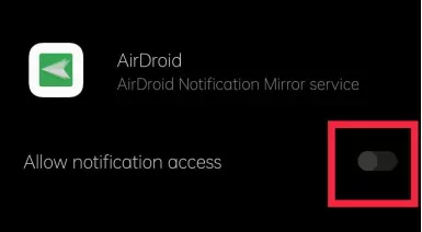 airdroid personal guide notification