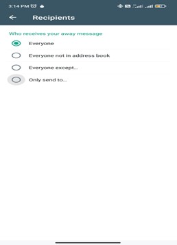 choose recipients