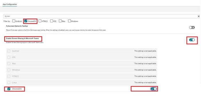 Citrix Screen Sharing Chromebook