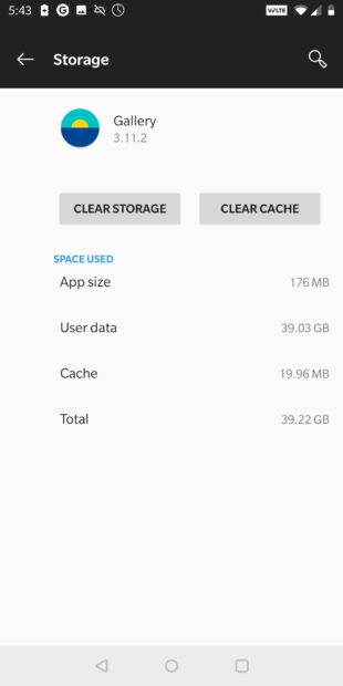 clear cache