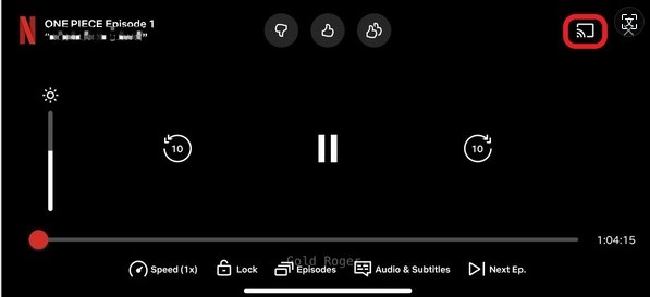 Cast button on Chromecast apps