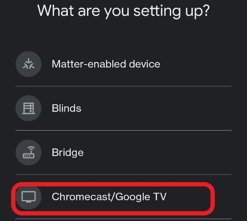 select Google TV