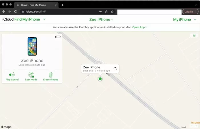 iCloud find my iPhone