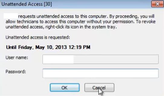 LogMeIn Request Unattended Access