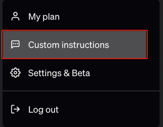 Turn on ChatGPT Custom Instructions