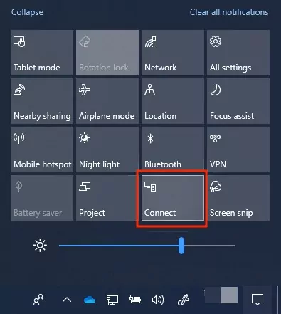 Connect App on Windows 10