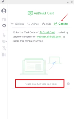 Cast to on AirDroid Cast